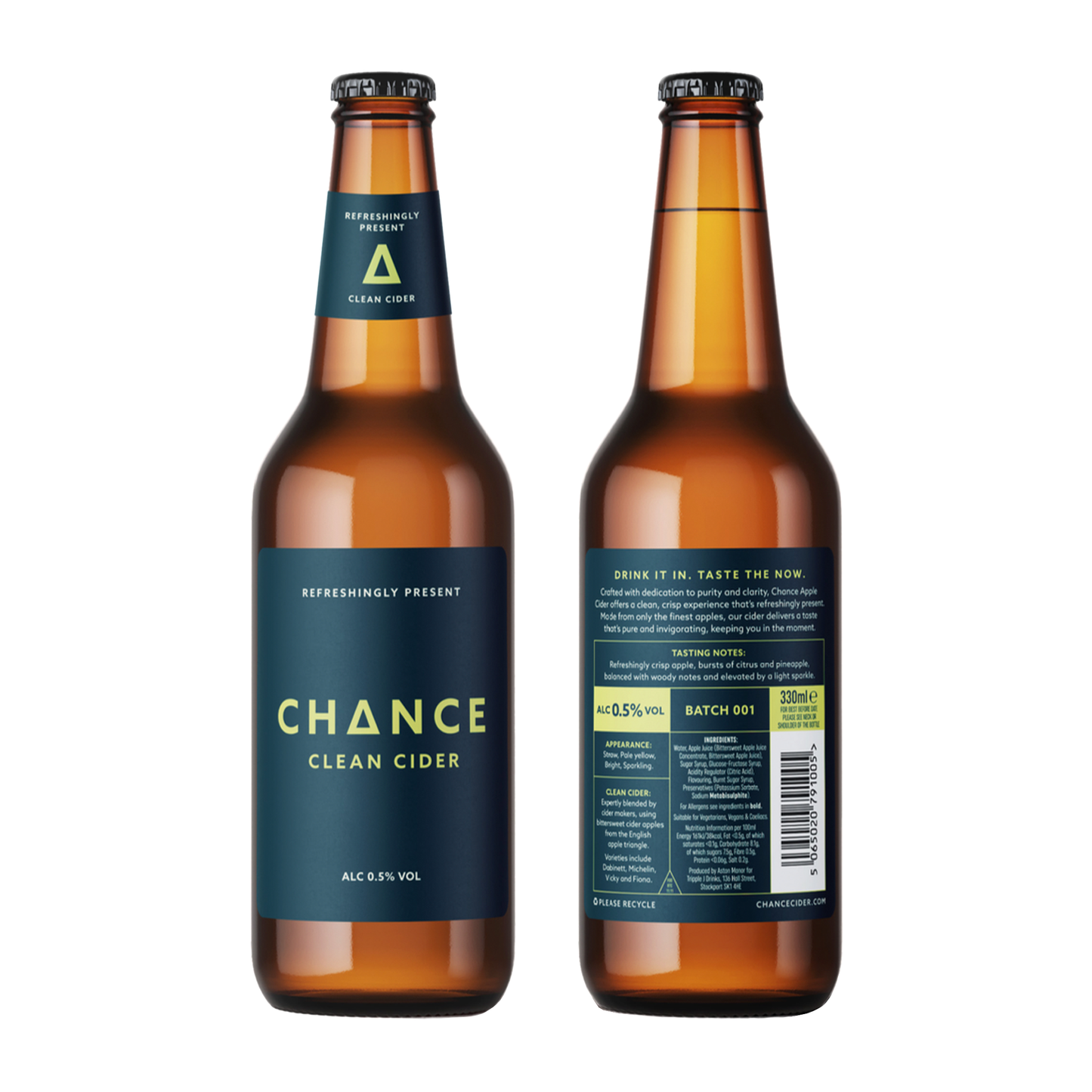 CHANCE Cider 0.5% ABV 330ml - 12 Pack